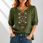 Cordelia | Artisan Embroidered Blouse