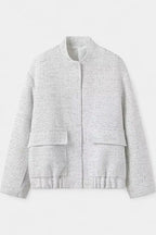 Alvera Textured Casual Jacket Featuring Practical Pockets