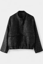Alvera Textured Casual Jacket Featuring Practical Pockets