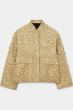 Alvera Textured Casual Jacket Featuring Practical Pockets