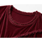 Bethany | Fringe-Trimmed Long Sleeve Tunic