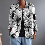 Leontina | Engraved Peony Blouse