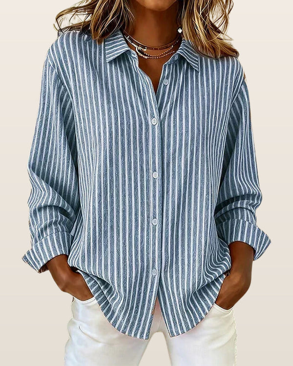 Jacqueline | Striped Button-Down Shirt
