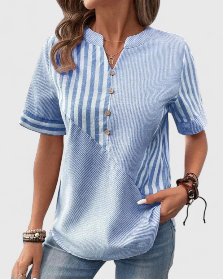 Gigi | Sophisticated Blouse – Blue