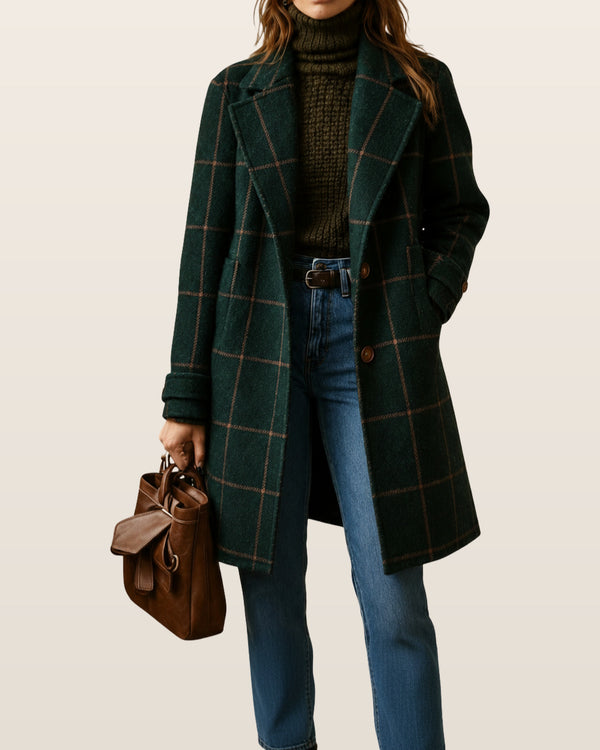 Lauren Classic Checkered Coat