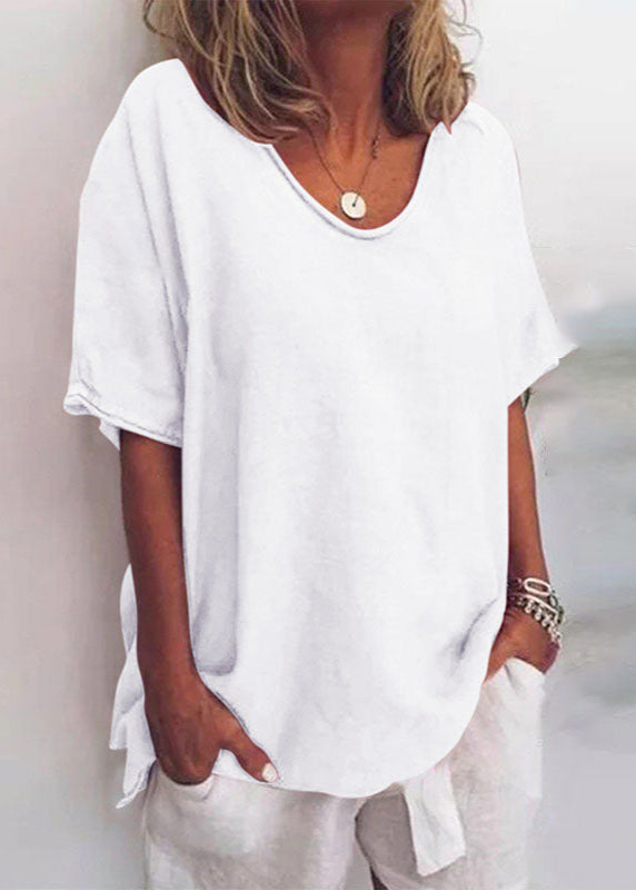 Colette | Comfortable Loose-Fit Blouse – White