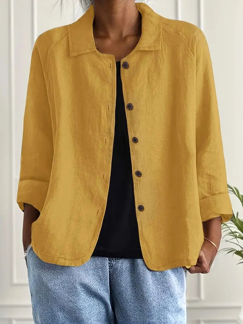 Zeffirine | Warm Ochre Blouse – Yellow