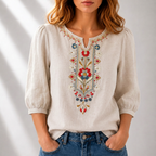 Cordelia | Artisan Embroidered Blouse
