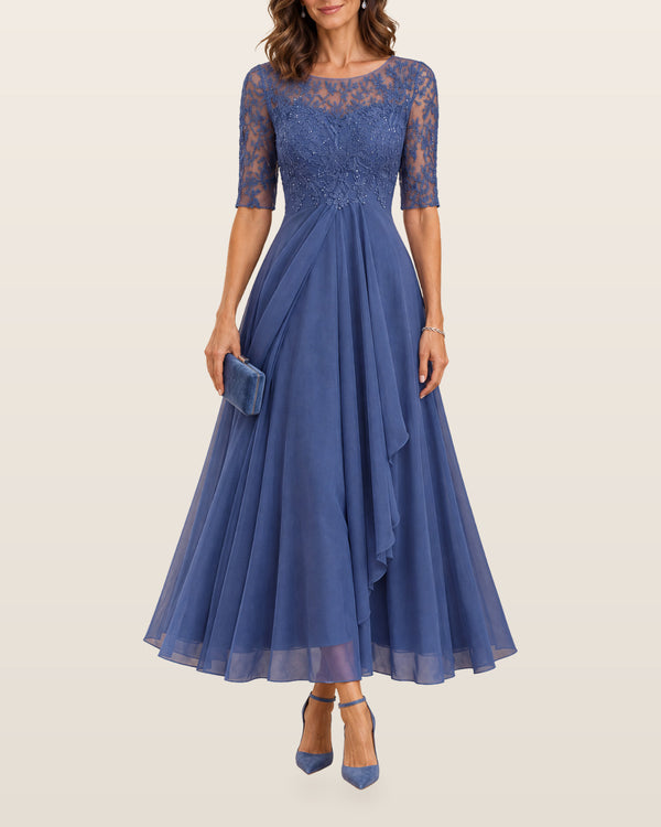 Abella | Lace and Chiffon Dress