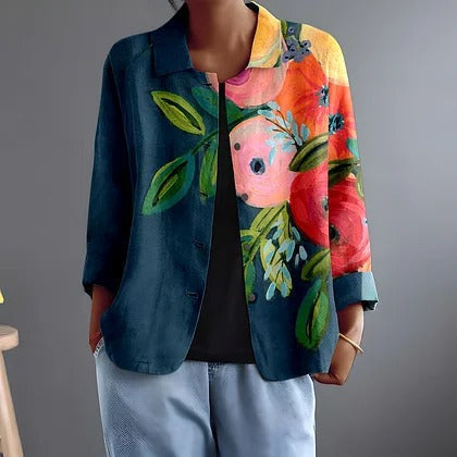 Persephone | Painted Poppy Blouse – Multicolour
