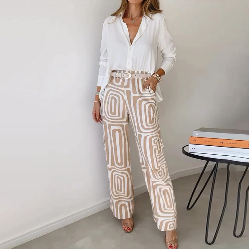 Beatrix | Refined Two-Piece Set – Khaki