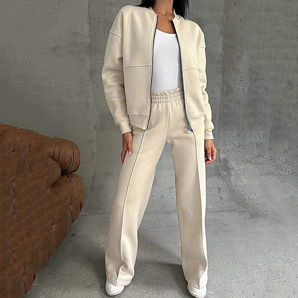 Amie | Elegant Tracksuit – Beige