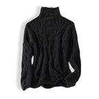 Amelia | Women's Cable Knit Sweater Turtleneck Loose-Fit Pullover