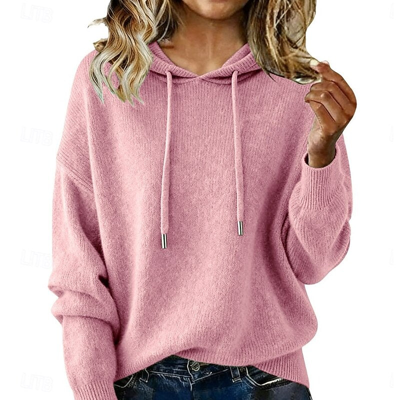 Adele | Relaxed Hooded Sweater – Pink