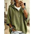 Camryn | Relaxed Hooded Button Sweater