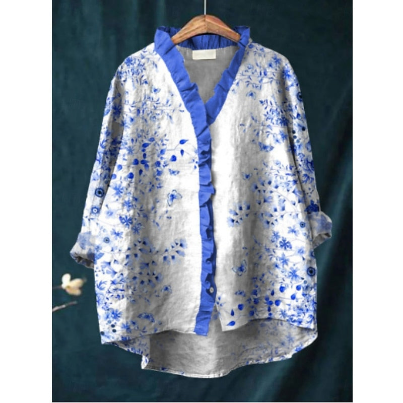 Elmirelle | Porcelain Bloom Blouse – Floral